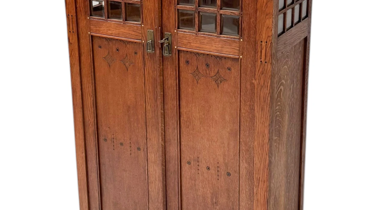 Arts & Crafts Armoire or Bookcase In the style of Architect Lauweriks, 1890s
